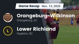 Recap: Orangeburg-Wilkinson  vs. Lower Richland  2020