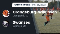 Recap: Orangeburg-Wilkinson  vs. Swansea  2022