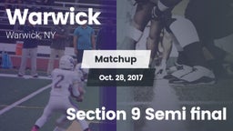 Matchup: Warwick vs. Section 9 Semi final 2017