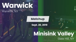 Matchup: Warwick vs. Minisink Valley  2019