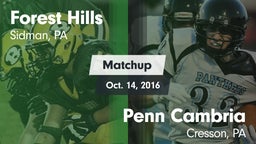 Matchup: Forest Hills vs. Penn Cambria  2016