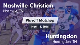 Matchup: Nashville Christian vs. Huntingdon  2016