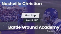 Matchup: Nashville Christian vs. Battle Ground Academy  2017