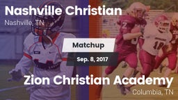 Matchup: Nashville Christian vs. Zion Christian Academy  2017