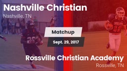Matchup: Nashville Christian vs. Rossville Christian Academy  2017