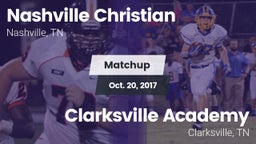 Matchup: Nashville Christian vs. Clarksville Academy 2017