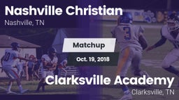Matchup: Nashville Christian vs. Clarksville Academy 2018