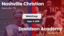 Matchup: Nashville Christian vs. Davidson Academy  2019