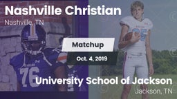 Matchup: Nashville Christian vs. University School of Jackson 2019