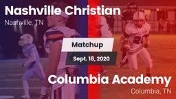 Matchup: Nashville Christian vs. Columbia Academy  2020