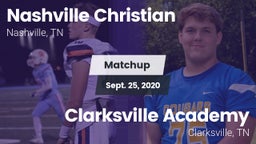 Matchup: Nashville Christian vs. Clarksville Academy 2020