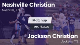 Matchup: Nashville Christian vs. Jackson Christian  2020