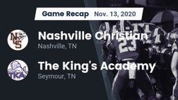 Recap: Nashville Christian  vs. The King's Academy 2020