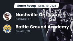 Recap: Nashville Christian  vs. Battle Ground Academy  2021