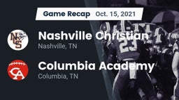 Recap: Nashville Christian  vs. Columbia Academy  2021
