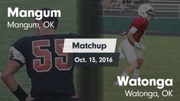 Matchup: Mangum vs. Watonga  2016