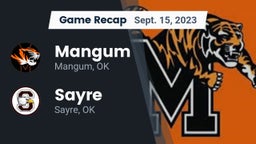 Recap: Mangum  vs. Sayre  2023