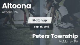 Matchup: Altoona vs. Peters Township  2016