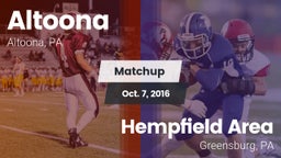 Matchup: Altoona vs. Hempfield Area  2016