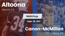 Matchup: Altoona vs. Canon-McMillan  2017