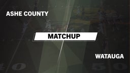 Matchup: Ashe County vs. Watauga  2016
