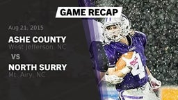 Recap: Ashe County  vs. North Surry  2015