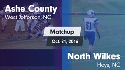 Matchup: Ashe County vs. North Wilkes  2016