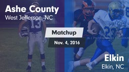Matchup: Ashe County vs. Elkin  2016