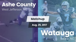 Matchup: Ashe County vs. Watauga  2017
