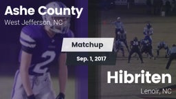 Matchup: Ashe County vs. Hibriten  2017