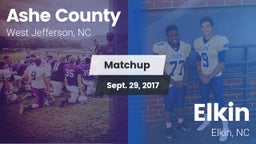 Matchup: Ashe County vs. Elkin  2017