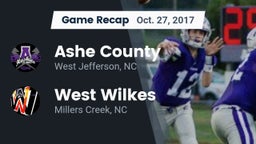 Recap: Ashe County  vs. West Wilkes  2017