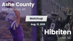 Matchup: Ashe County vs. Hibriten  2018