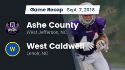 Recap: Ashe County  vs. West Caldwell  2018