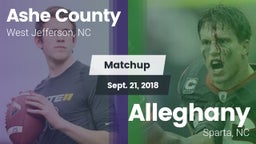 Matchup: Ashe County vs. Alleghany  2018