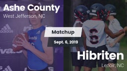 Matchup: Ashe County vs. Hibriten  2019