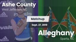 Matchup: Ashe County vs. Alleghany  2019