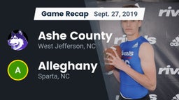 Recap: Ashe County  vs. Alleghany  2019