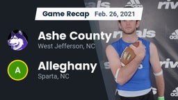 Recap: Ashe County  vs. Alleghany  2021