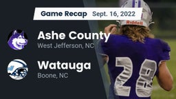 Recap: Ashe County  vs. Watauga  2022