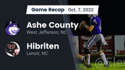 Recap: Ashe County  vs. Hibriten  2022