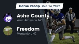 Recap: Ashe County  vs. Freedom  2022