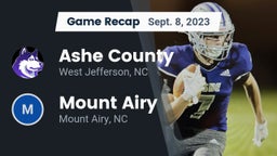 Recap: Ashe County  vs. Mount Airy  2023