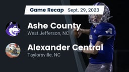 Recap: Ashe County  vs. Alexander Central  2023
