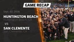 Recap: Huntington Beach  vs. San Clemente  2016