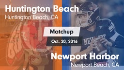 Matchup: Huntington Beach vs. Newport Harbor  2016