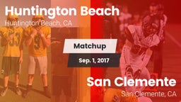 Matchup: Huntington Beach vs. San Clemente  2017