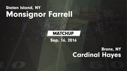Matchup: Monsignor Farrell vs. Cardinal Hayes  2016