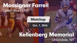 Matchup: Monsignor Farrell vs. Kellenberg Memorial  2016