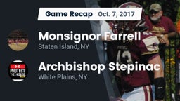 Recap: Monsignor Farrell  vs. Archbishop Stepinac  2017